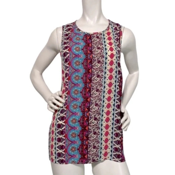 Show Me Your Mumu Arnold Tank Top Indie Sleaze Aztec Boho Print Size S - Picture 1 of 6